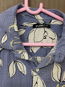 zudio Floral Print Shirt  for M size
