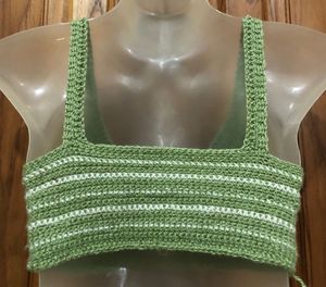 Green Crochet Bralette