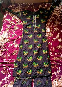 Floral Print Kurti Set