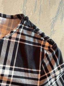 Plaid Long Sleeve Dress