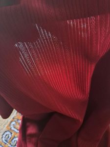 Sheer Maroon Top