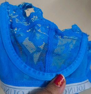 Sky Blue Net Bra