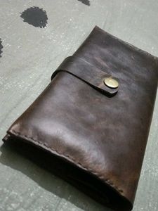 Camel Leather Flip Wallet | GL Clutch