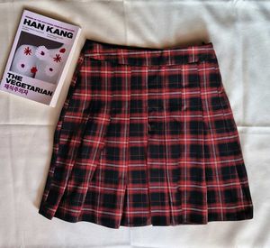 Red Plaid Mini Skirt