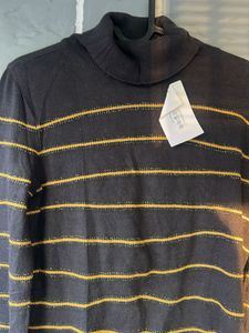 Striped Turtleneck Sweater