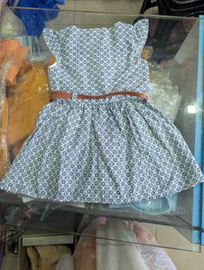 Frock With Belt Upto 1 Year To 5 Years