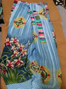 Floral Print Saree