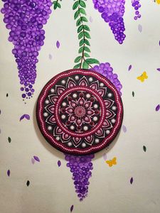 Pink Mandala Dot Art