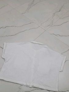 White Short Sleeve Top