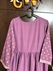Purple Kurtha Set