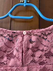 Fig pink lace top