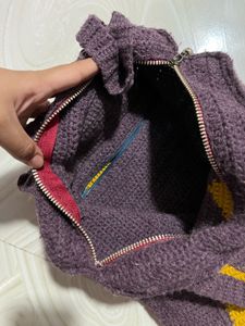 Crochet Heart Tote Bag 🧶