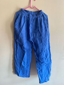 Blue Casual Pants