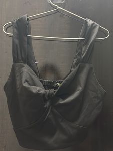 Chic Black Crop Top