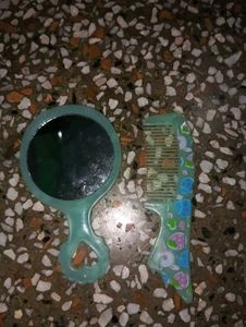 Mini Mirror And Comb
