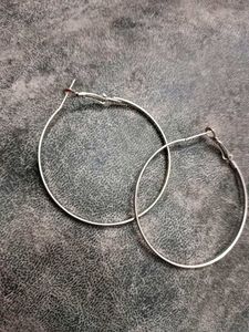 Silver Hoop Earrings