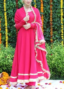 Hot Pink Anarkali Suit By Onewe