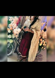 Elegant golden dupatta