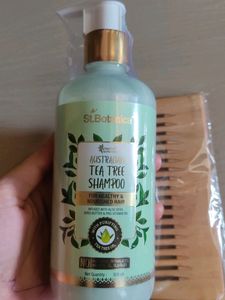 St.Botanica Tea Tree Shampoo &amp; Wooden Comb Combo