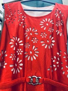Red Shiny Fabric
