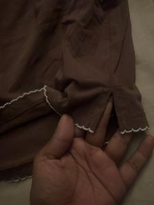 Brown Two-Piece Loungewear Set