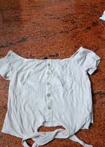 Blush Pink Tie-Front Top