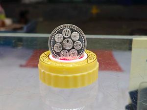 Pure Silver Religious Coins For Dipawali