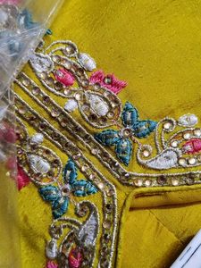 Brand New Mustard Chiffon Suit (Not Used)