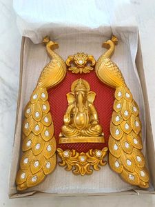 Ganesha Peacock Wall Decor