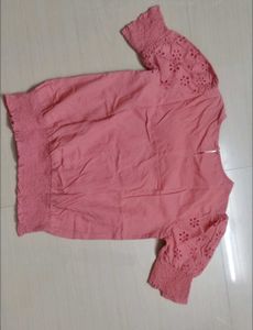 pink schifli dnmx top