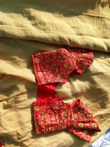 Golden Halfsaree