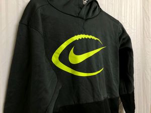 Nike Gray Black Hoodie Pullover Dri-fit Sweatshirt