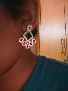 Red Stone Earrings