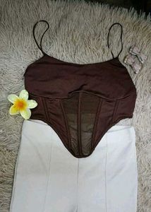 Brand New (Urbanic) Brown Corset Top