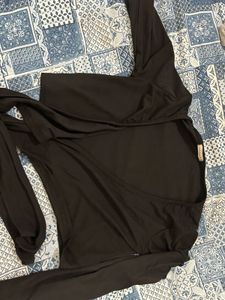 Black Draped Top