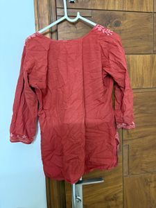 Red Dyed Kurta
