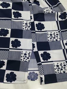 Navy Blue And White Short Frock