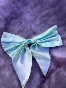 Red Jeweled Hair Bow