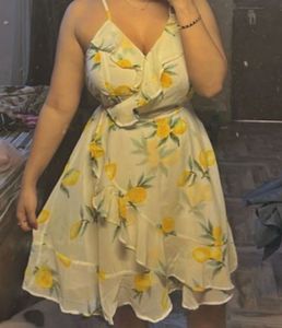White Summer Floral Dress