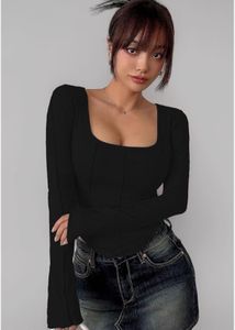 Square Neck Top (Black)
