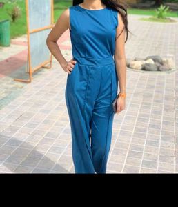 Jumpsuit In Cobalt Blue Colour