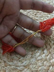Red Beaded Long Necklace