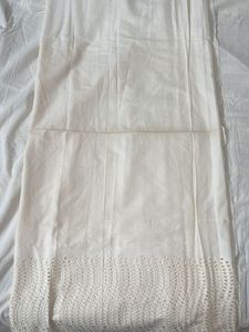 Pure Cotton Hakoba Cutwork Cream Fabric