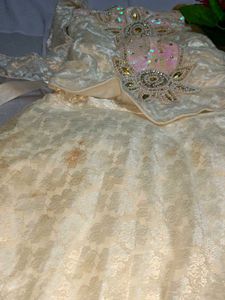 White Ethenic Gown For Girls