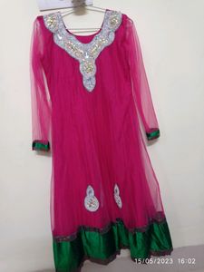 Pinkish Suit For Party Wear