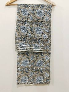 Cotton Floral Gota Patti Work Lancha For Baby Girl