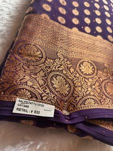 Elegant Purple Banarasi Saree
