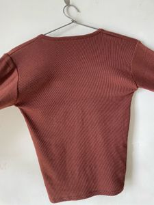Long Sleeve V-Neck Top