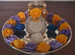 Mangal Kalash or Decorative pooja thali(Steel)