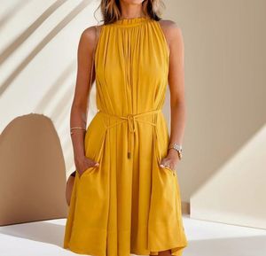 Summer Halter A-Line Dress